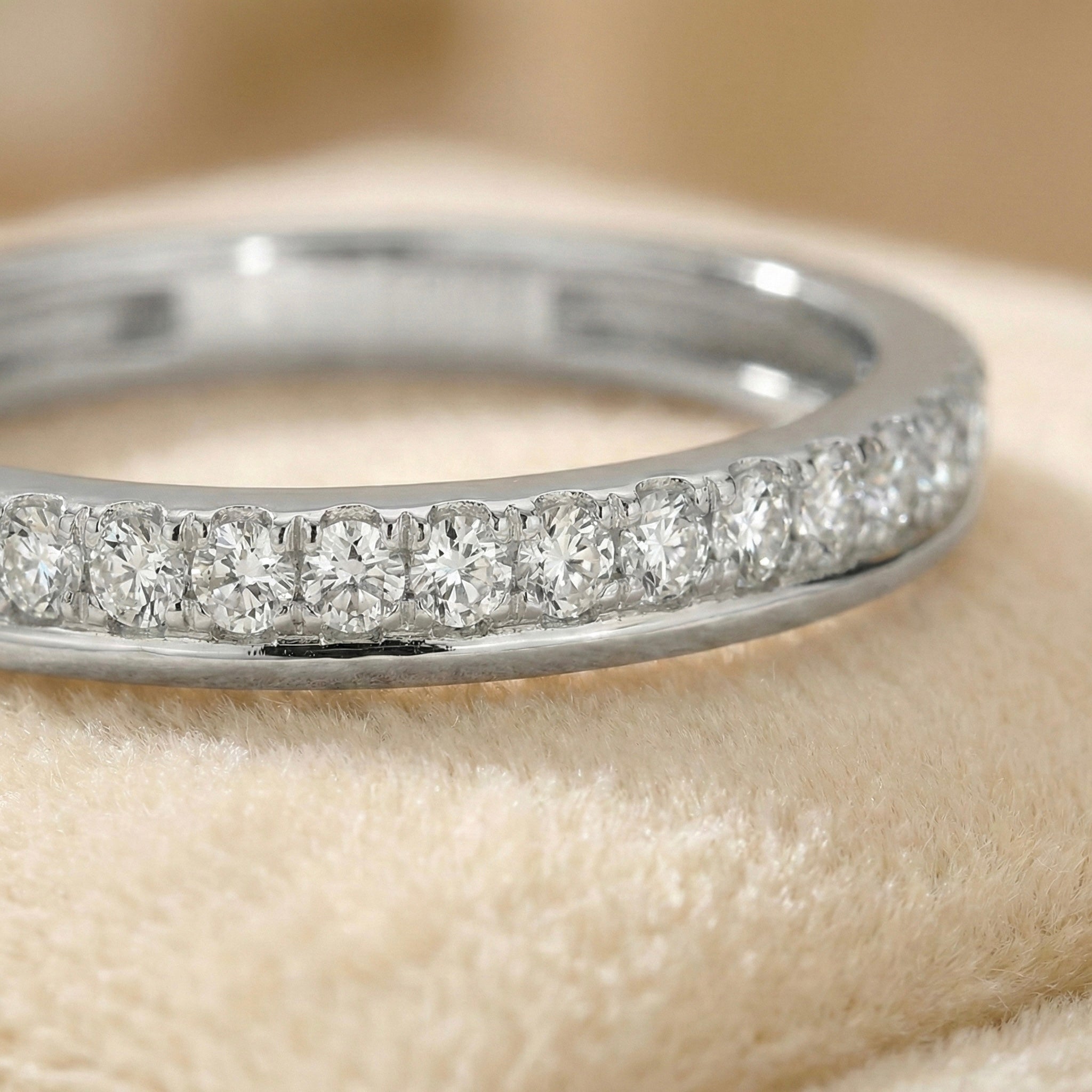The "Everlasting V" Split Band Ring - Personalized 925 Silver CZ